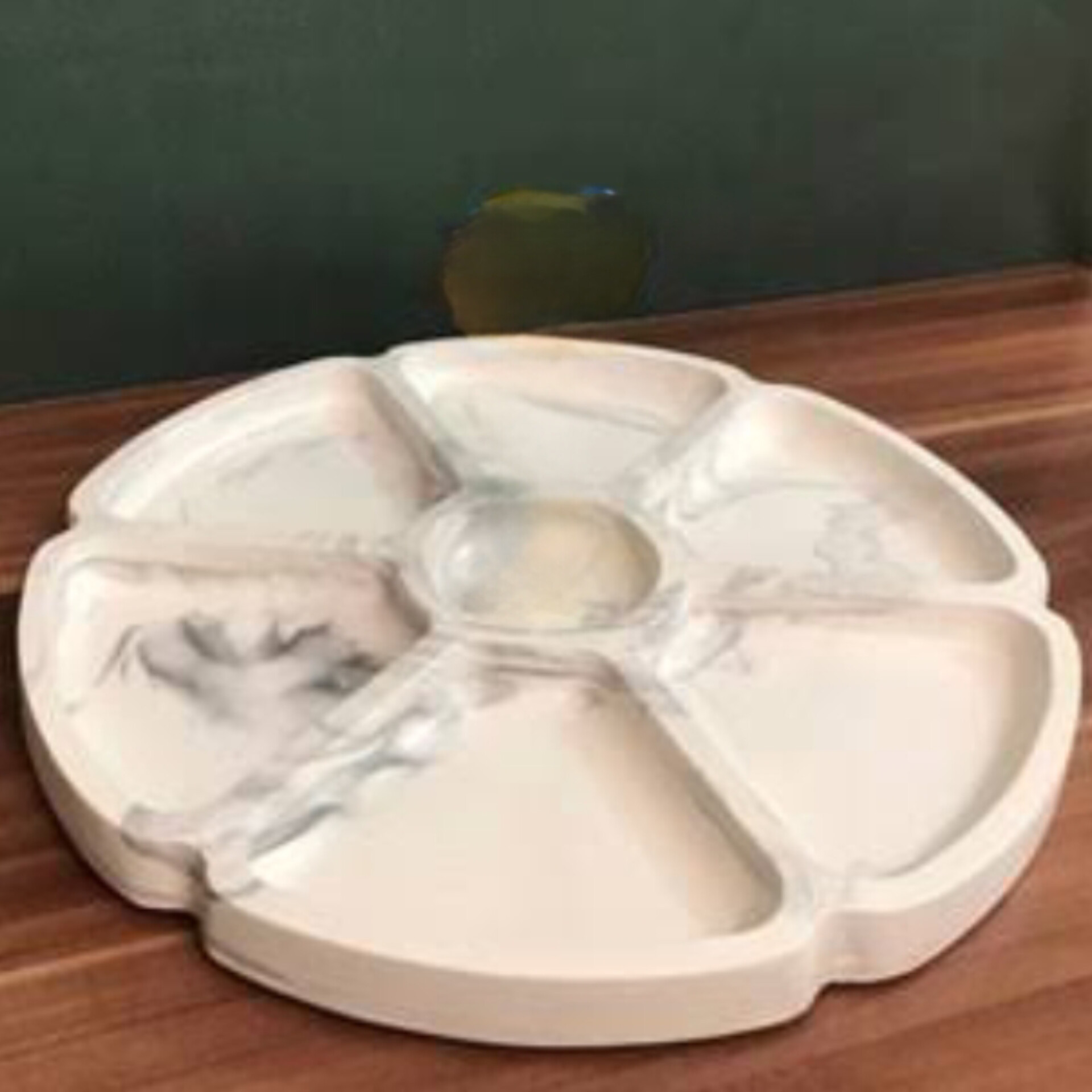 مزه خوری ۶ تکه دست ساز سفید NouraDesign3