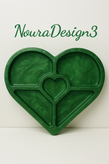 اردو خوری طرح قلب دست ساز سبز NouraDesign3
