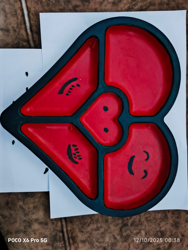 اردو خوری طرح قلب دست ساز یلدا NouraDesign3