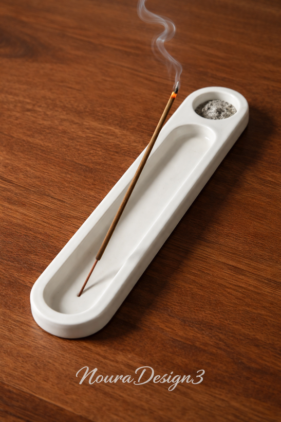 جا عودی سفید دست ساز NouraDesign3