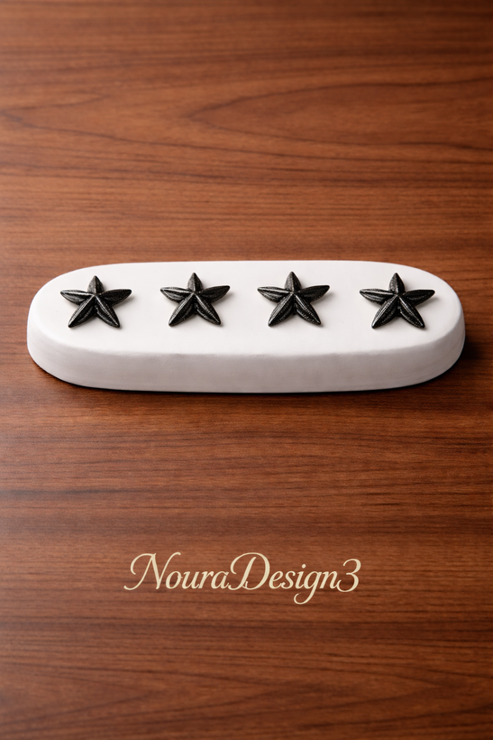 تزئینات دستساز دکوری NouraDesign3 مقاوم و ضد آب با رنگ مشکی