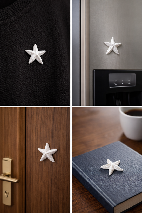 تزئینات دستساز دکوری NouraDesign3 مقاوم و ضد آب رنگ سفید